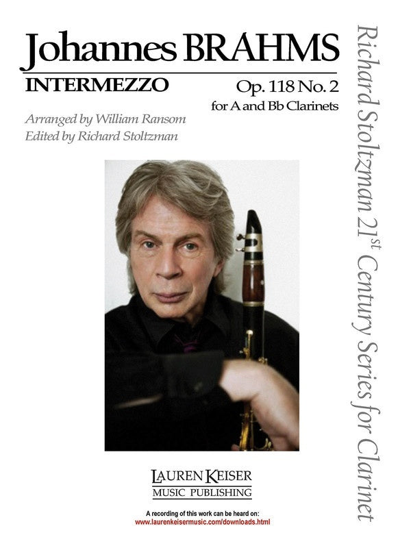 Intermezzo Op 118 No 2 A and Bb Clarinet (Softcover Book)