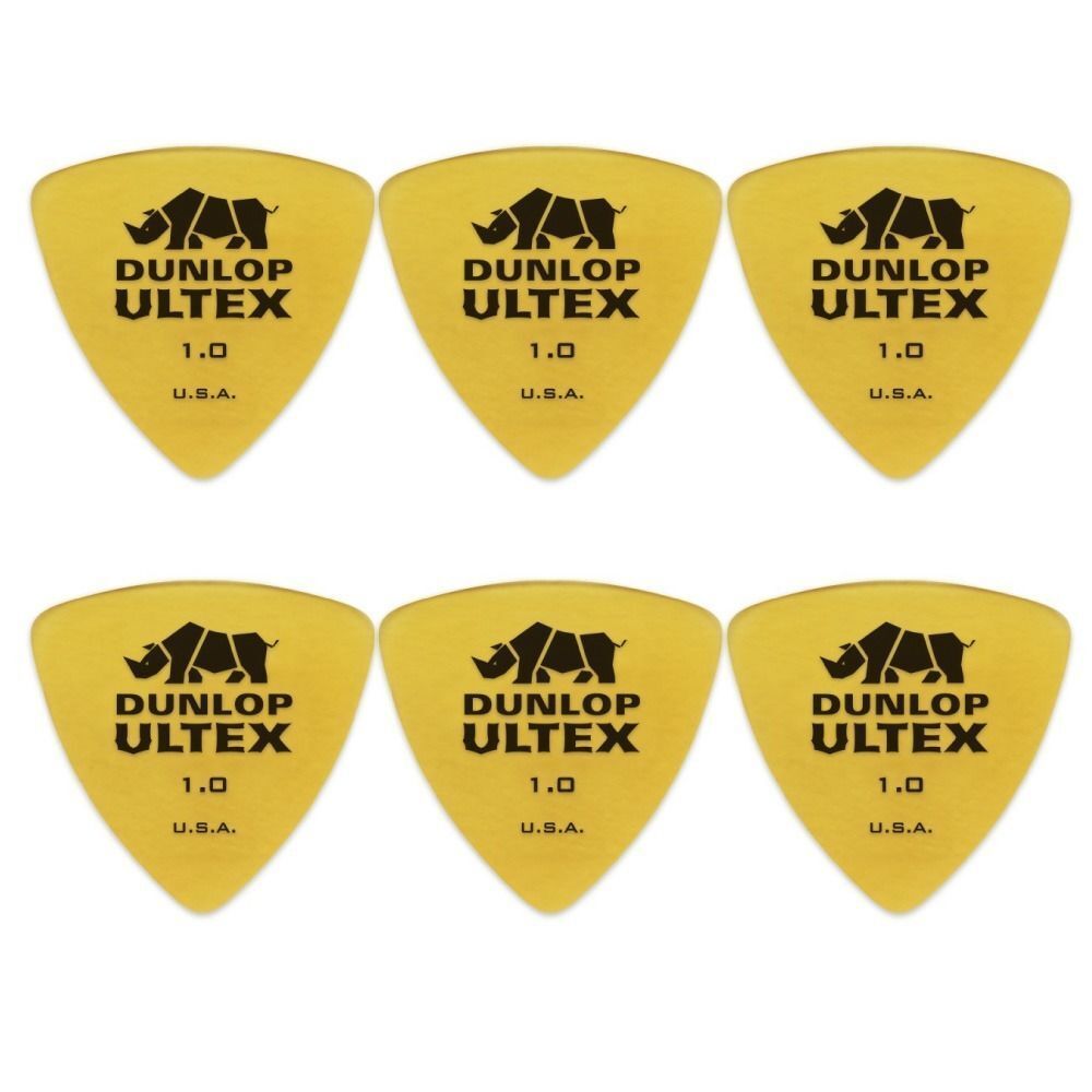 6 x Jim Dunlop Ultex Triangle 1.00MM Gauge Guitar Picks 426R Bass
