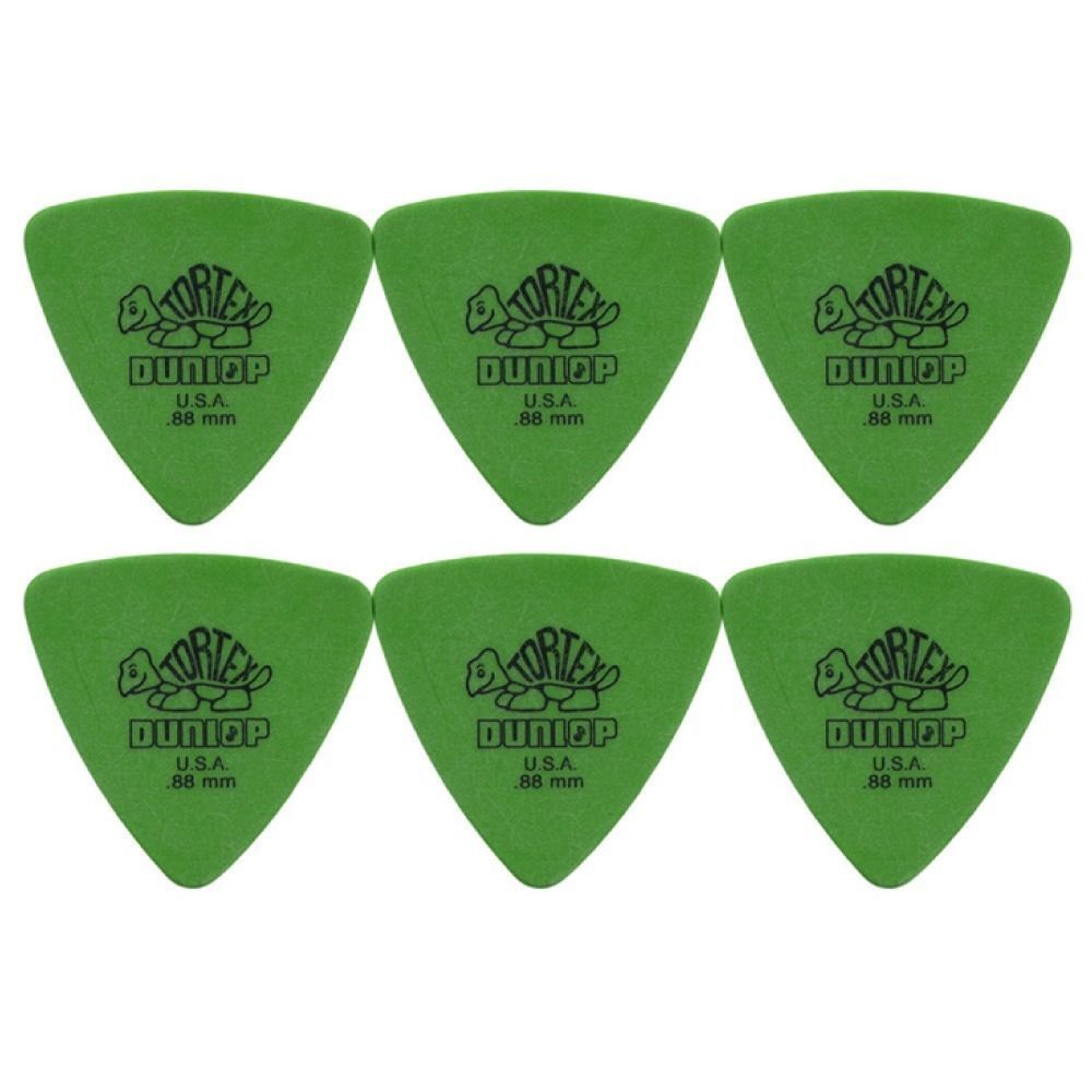 6 x Dunlop Tortex Triangle .88MM Gauge Guitar Picks 431R Plectrums