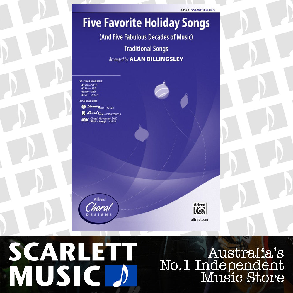 Five Favorite Holiday Songs SSA — view 2
