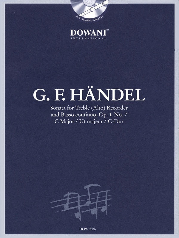 Sonata In C Maj Op 1 No 7 Rec Book/CD