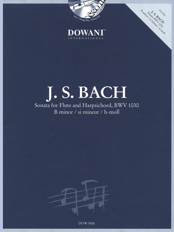Sonata For Flute B Min Bwv 1030 Book/CD (Softcover Book/CD)
