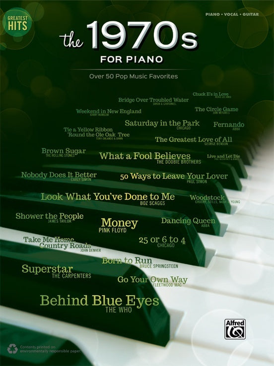 Greatest Hits: The 1970S For Piano PVG
