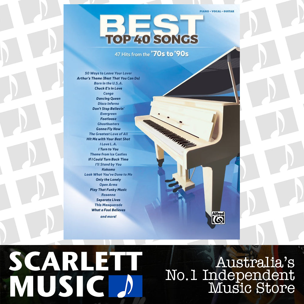 Top 40 Songs of the 70s to 90s PVG Sheet Music — view 2