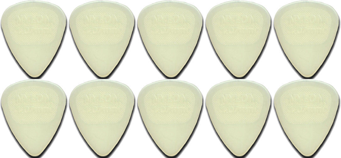 10 x Jim Dunlop Glow In The Dark Standard 1.07MM Gauge Guitar Picks Nylon