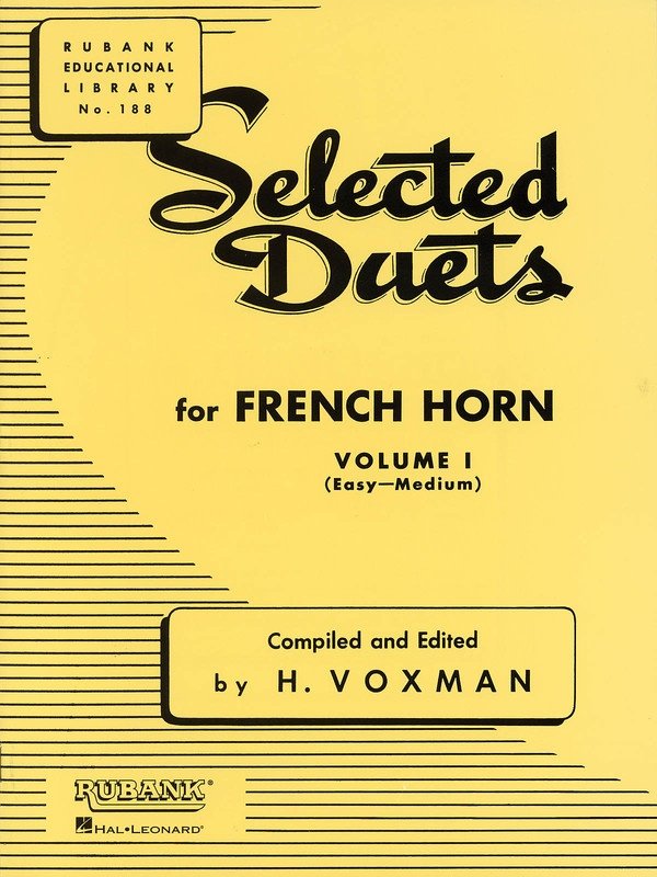 Selected Duets French Horn Vol 1 Easy/Medium (Rubank Publications)