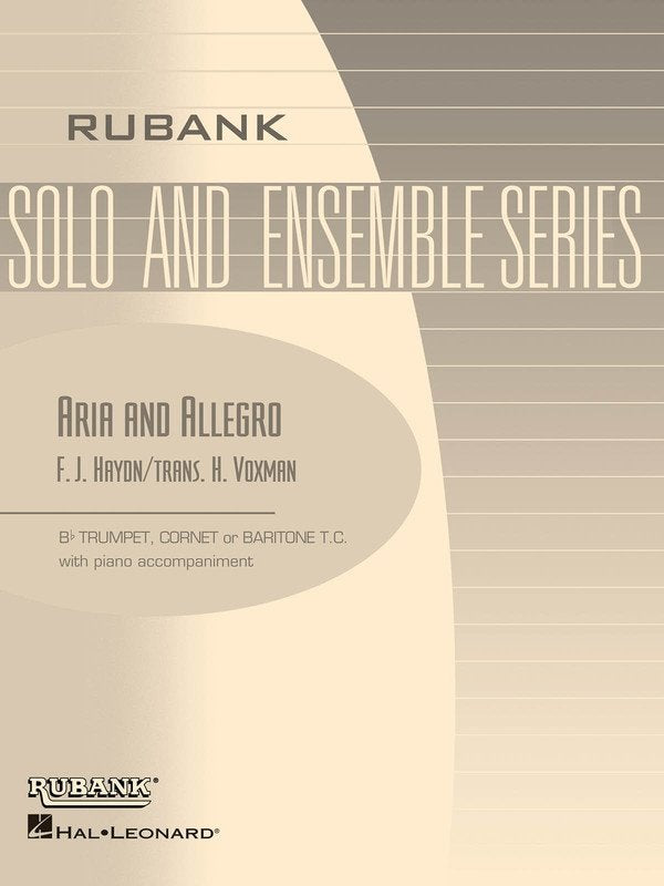 Haydn: Aria & Allegro — Trumpet & Piano (Rubank Publications)