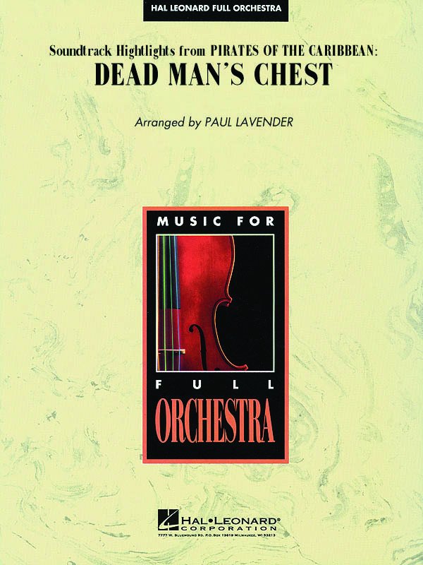 Pirates of the Caribbean: Dead Man's Chest — Full Orchestra Grade 4 Score & Parts (Hal Leonard)