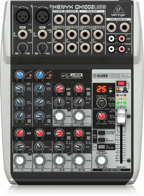 Behringer Xenyx Qx1002Usb Mixer — view 3