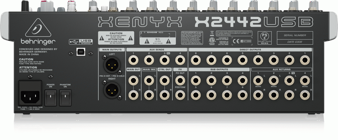 Behringer Xenyx X2442Usb Mixer — view 3