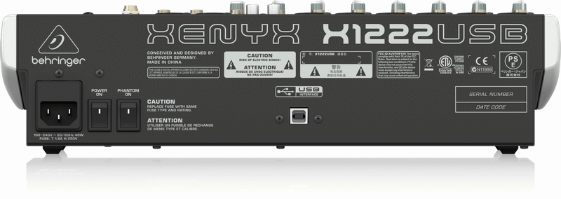 Behringer Xenyx X1222Usb Mixer — view 3