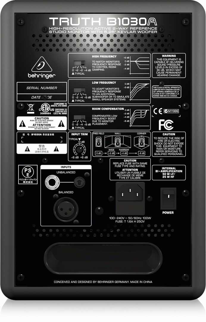 Behringer Truth B1030A Studio Monitor — view 3