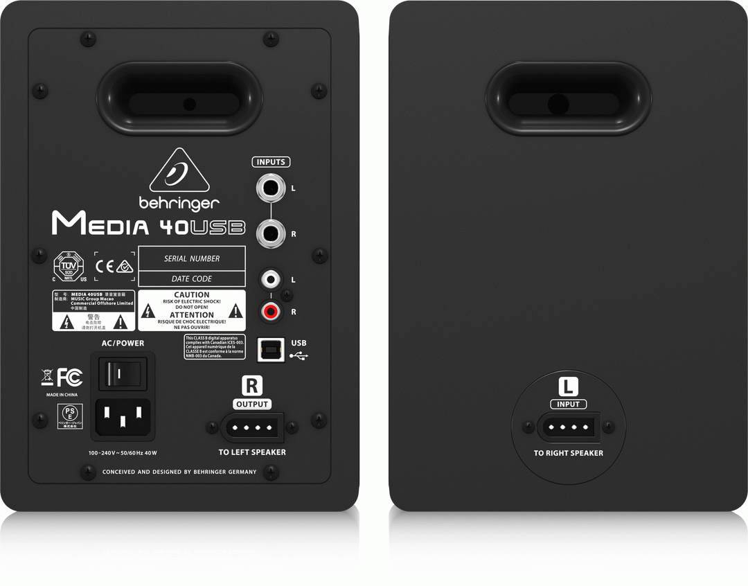 Behringer Media 40Usb Studio Monitors (Pair) — view 3