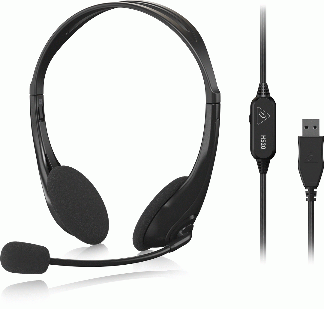 Behringer HS20 USB Stereo Headset w/ Swivel Microphone — view 3