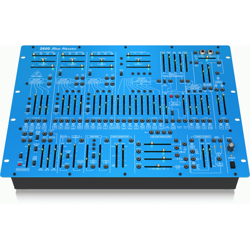 Behringer 2600 Blue Marvin Semi-Modular Analog Synthesizer 8U Rack-Mount — view 4