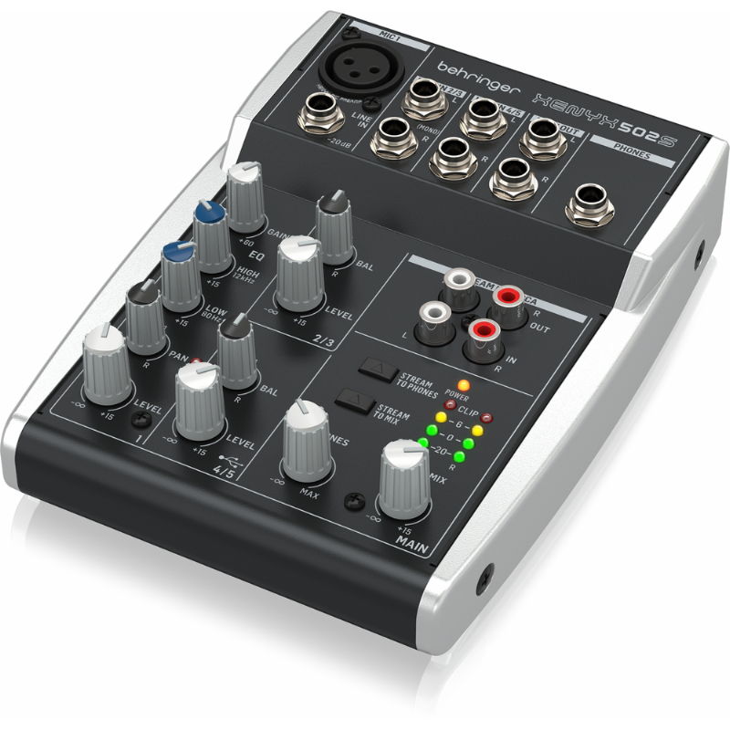 Behringer Xenyx 502S 5-Input Mixer with USB Streaming Interface — view 4