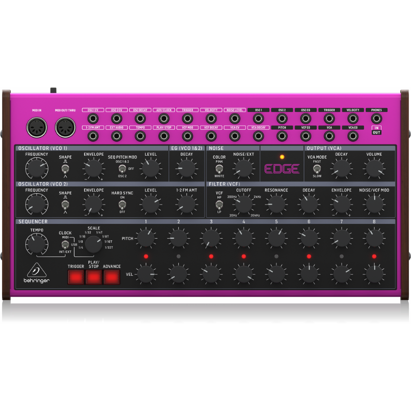 Behringer Edge Analog Percussion Synthesizer with 2 Oscillators and Dual 8-Step Sequencer — view 5