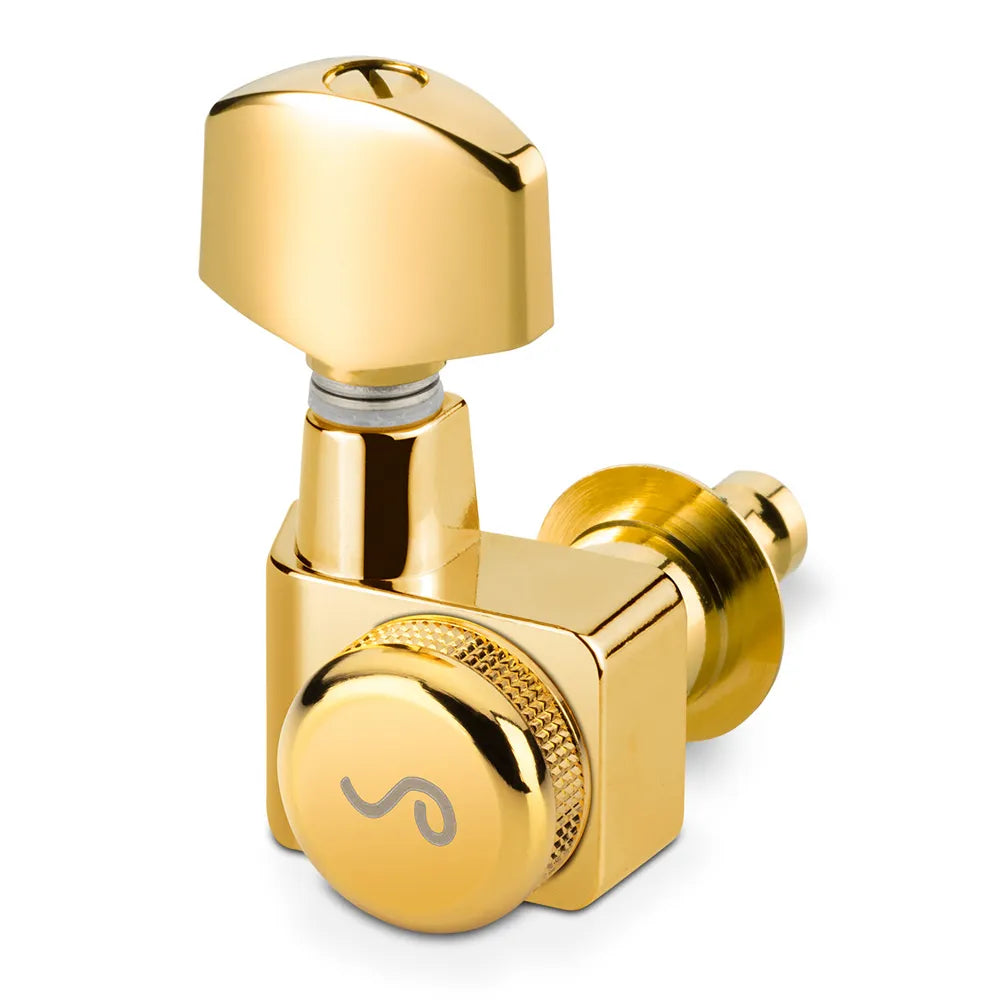 Schaller 6-in-Line Locking Machine Heads F-Series Gold