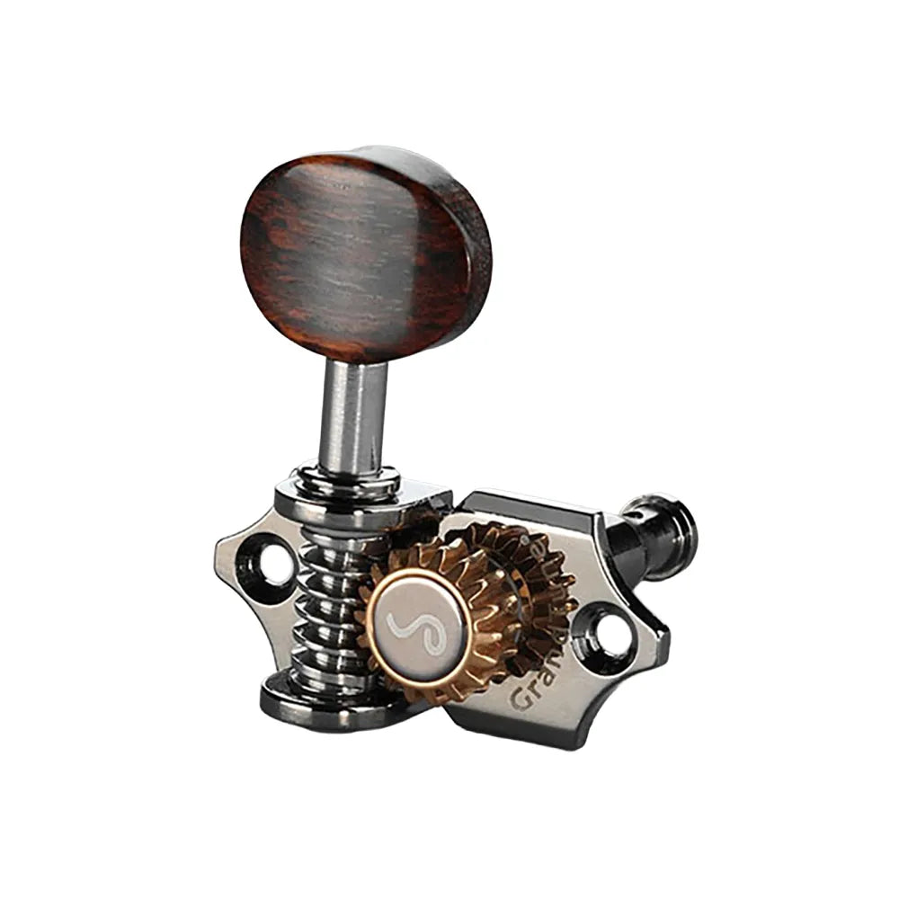 Schaller GrandTune 3/3 Machine Heads - Gib-Ruthen/Snakewood, 18:1 Gear Ratio, Velvet-Tec Technology, Vintage Design, Maintenance-Free Performance