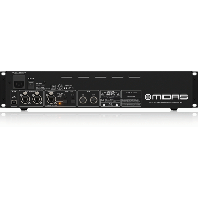 Midas DL16 Stage Box 16 Input 8 Output with Microphone Preamplifiers, ULTRANET and ADAT Interfaces — view 4