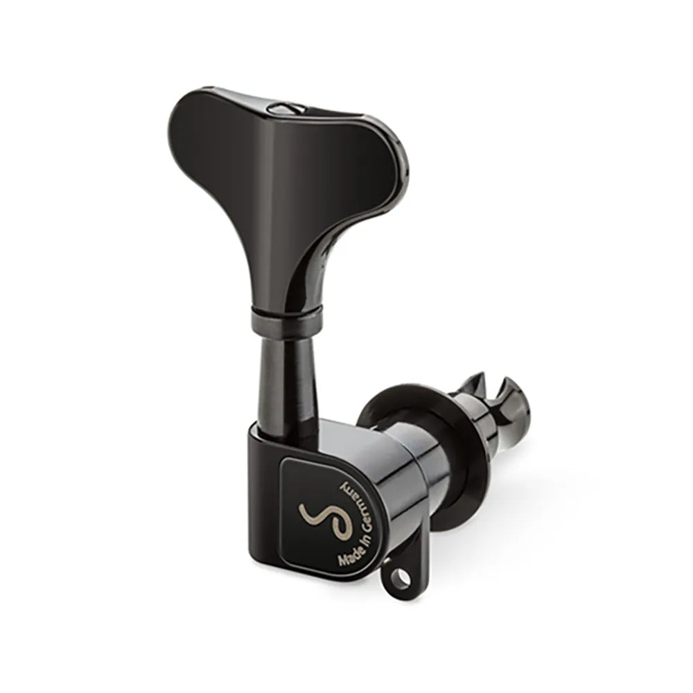 Schaller M4 Light Bass Machine Heads 2/2 - Black, 1:20 Gear Ratio, 44g, 14mm Bore Diameter