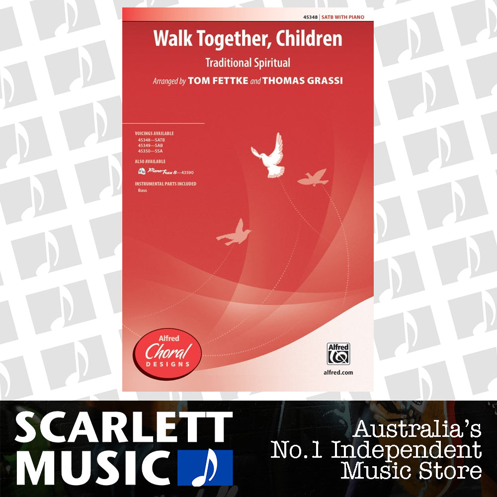 Walk Together Children SATB Choral Sheet Music — view 2