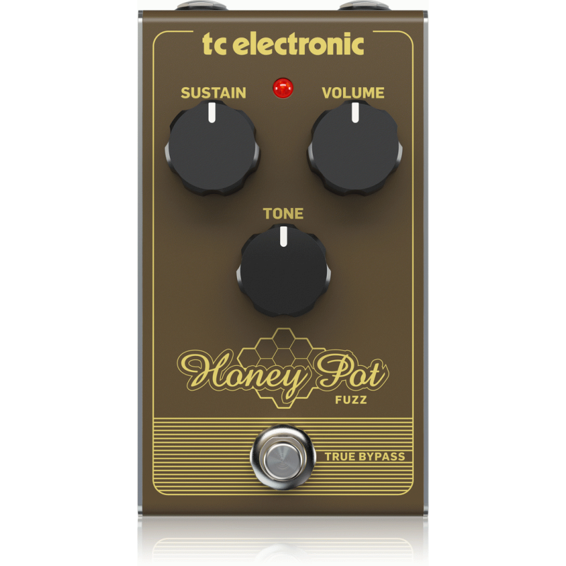 TC Electronic Honey Pot Fuzz Vintage Fuzz Pedal with Massive Tones and Sustain
