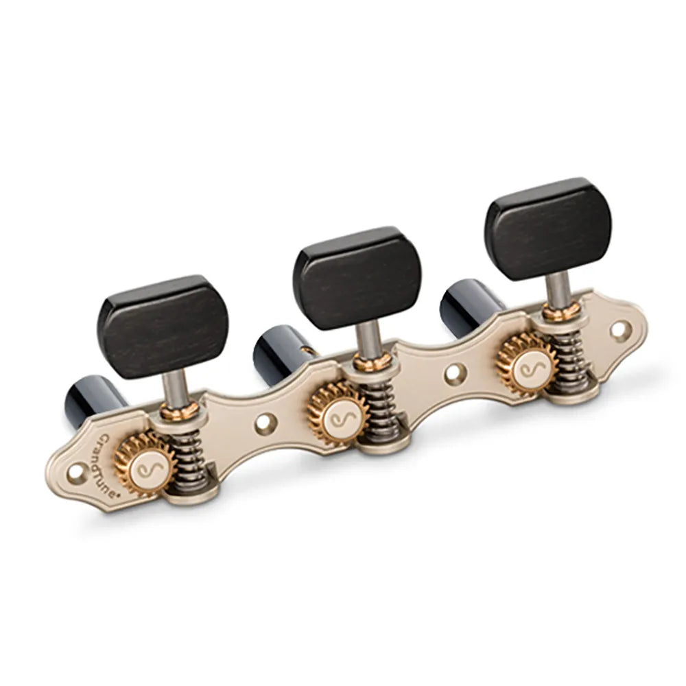 Schaller GrandTune Classic Hauser Satin Pearl/Ebony Machine Heads with Black Rollers