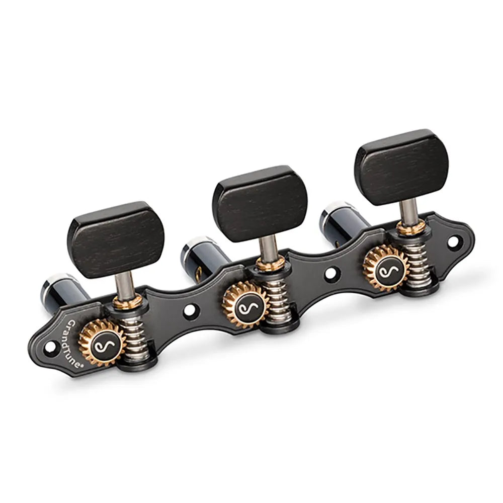 Schaller GrandTune Classic Hauser Satin Black Deluxe String Rollers with Ball Bearings