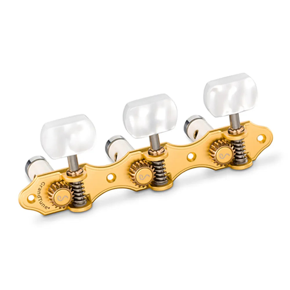 Schaller GrandTune Classic Hauser SatinGold Deluxe String Rollers with Ball Bearings