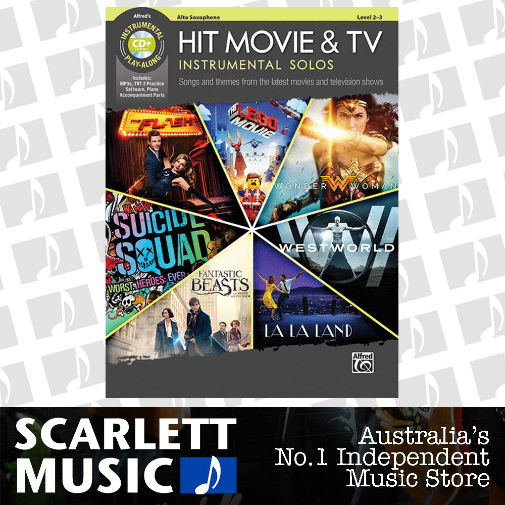 Hit Movie and TV Instrumentals Solos For Alto Sax Book and CD — view 2