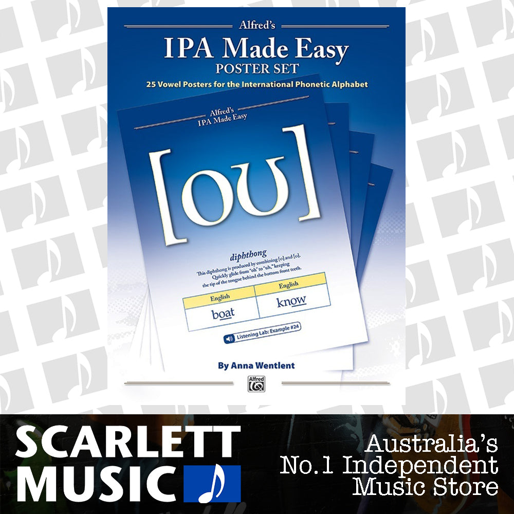 Alfred's IPA Made Easy Poster Set - 9" x 12" Vowel Sounds with IPA Symbols and Pronunciation — view 2