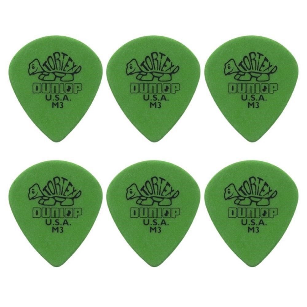 6 x Jim Dunlop Tortex Jazz Medium Sharp Guitar Picks Jazz III 472RM3