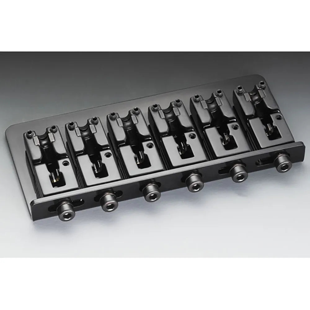 Schaller 6-String Bass Bridge 2000 Black Steel 116x55mm