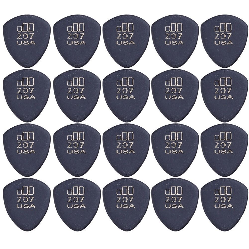24 x Jim Dunlop JD Jazztones 207 Large Round Tip Guitar Picks 477R207