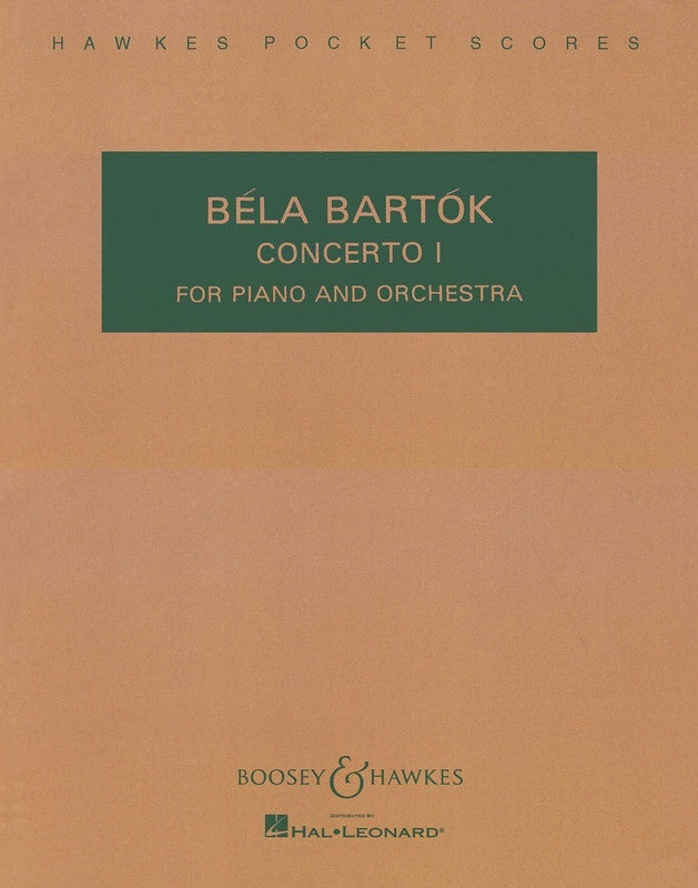Concerto No 1 Piano and Orchestra Study Score