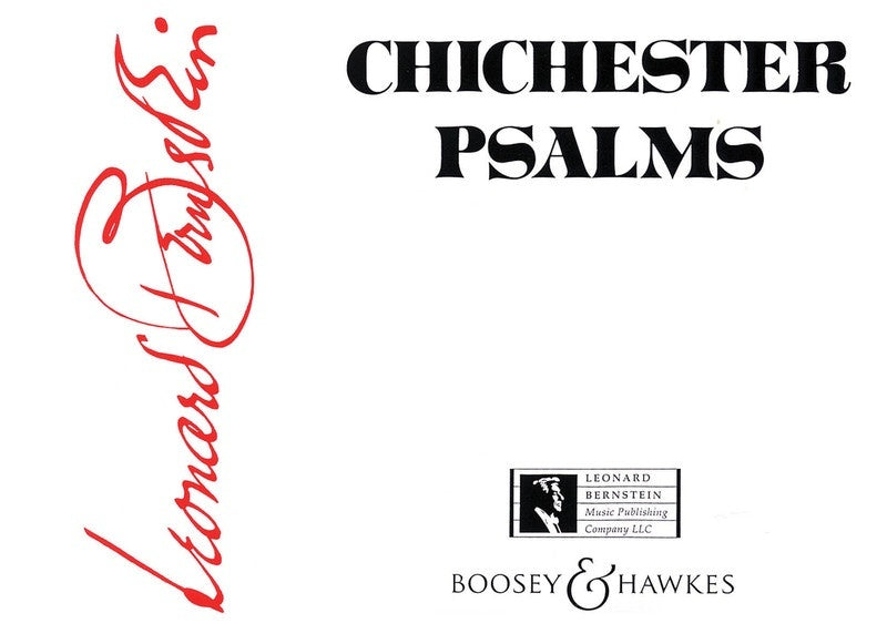 Chichester Psalms Reduced Orch Score