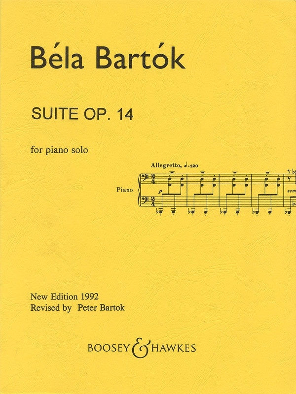 Bartok - Suite Op 14 Piano Solo (Softcover Book)