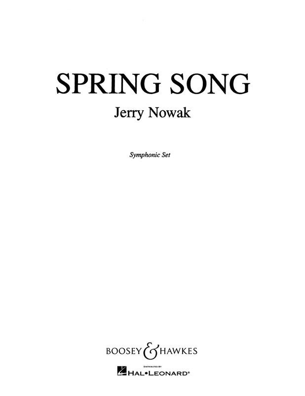 Spring Song Score/Parts