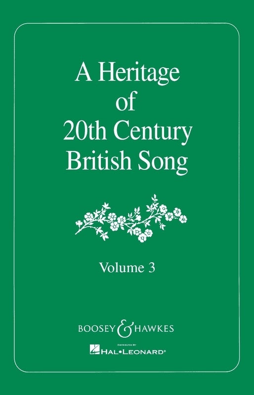 Heritage Of 20th Century British Song Vol 3 — view 2