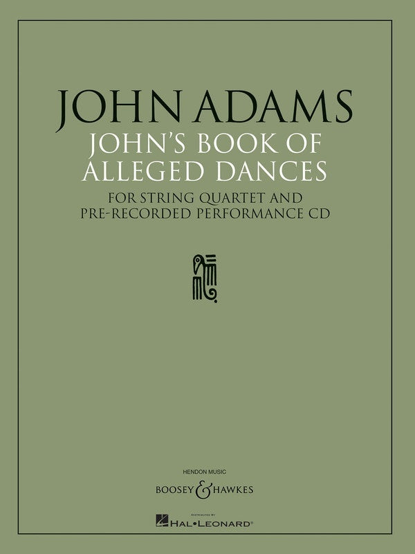 Johns Book Of Alleged Dances Score/Parts Cd