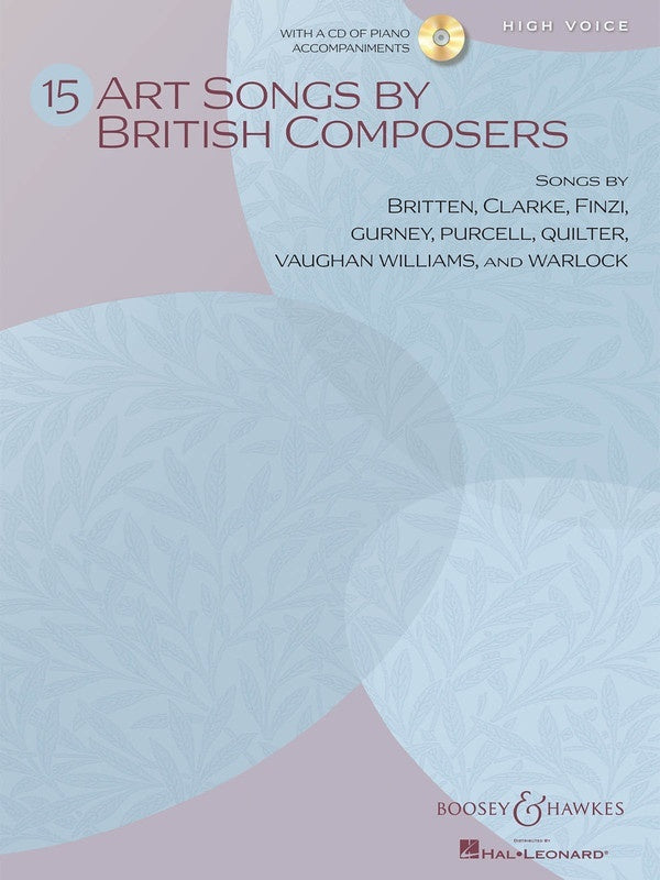 Art Songs 15 By British Composers High Book/CD (Softcover Book/CD)