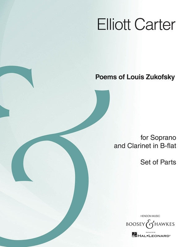 Poems Of Louis Zukofsky Score