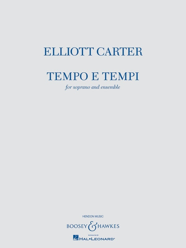 Tempo E Tempi Soprano/Ensemble