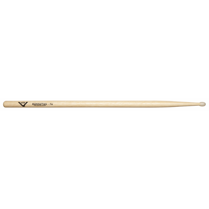VATER 7A Nylon Tip Drumsticks - Longer Length with Small Round Tip for Defined Cymbal Work
