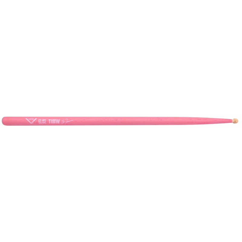 Vater Elise Trouw Model Drumsticks - 16" Length, 7A Grip, Pink Finish