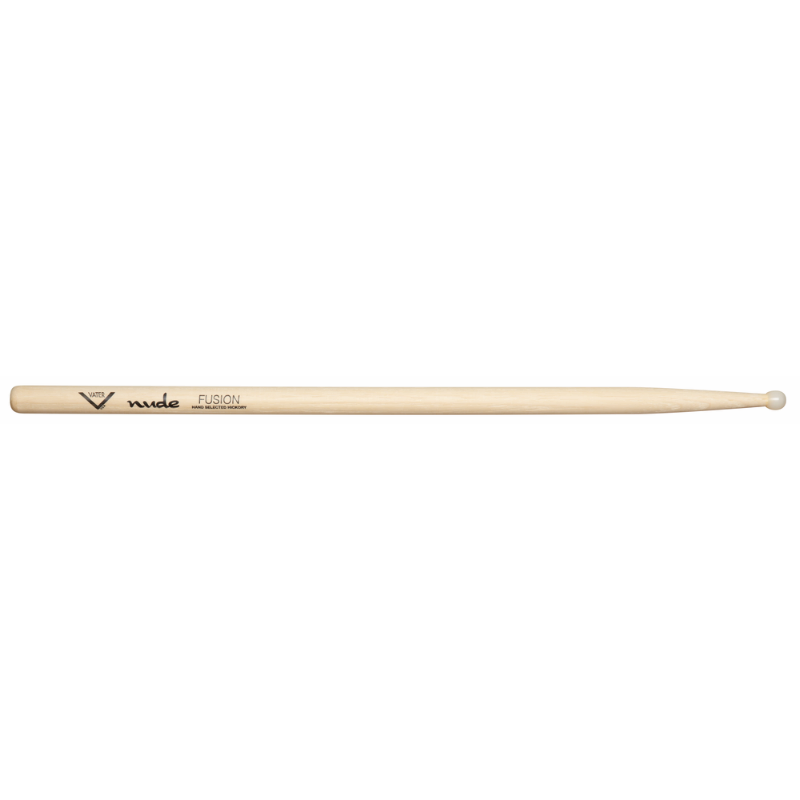 Vater Nude Fusion Nylon Tip Drumsticks - 5A/5B Grip, Small Round Tip for Cymbal Clarity
