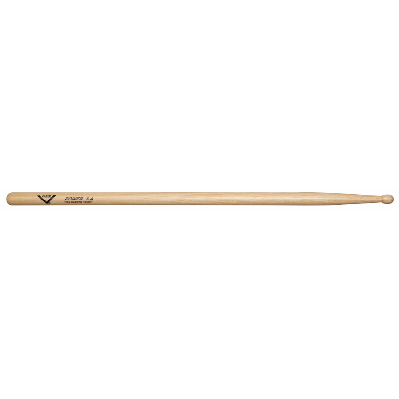 Vater Power 5A Wood Tip Drumsticks - Extra Length and Weight