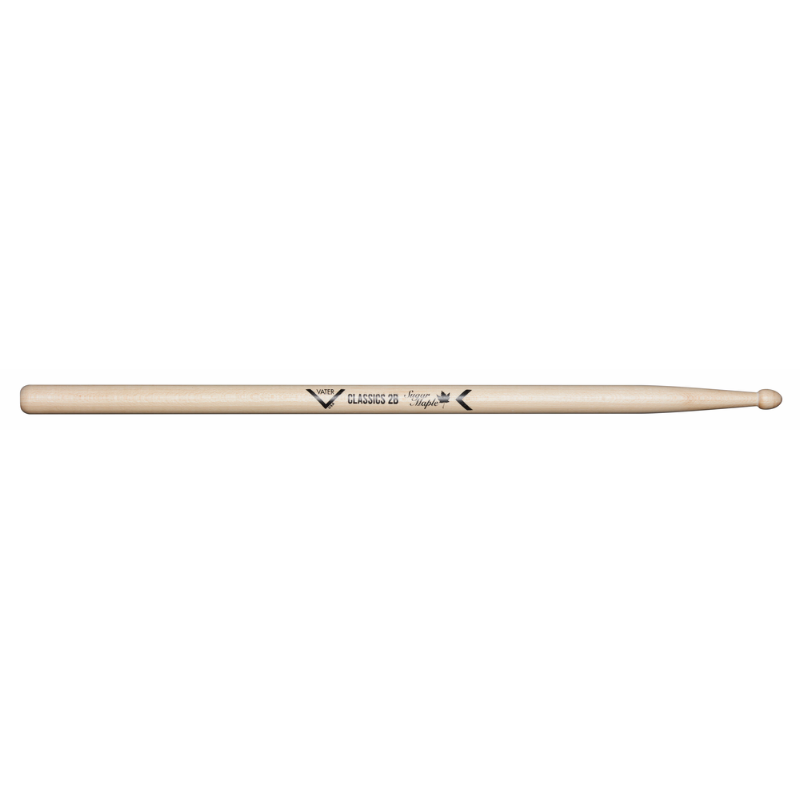 Vater Sugar Maple Classics 2B Drumsticks with Acorn Tip