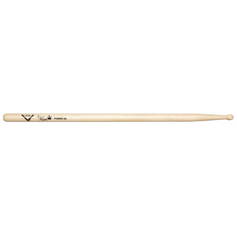 Vater Sugar Maple Power 5A Drumsticks with Wood Tip